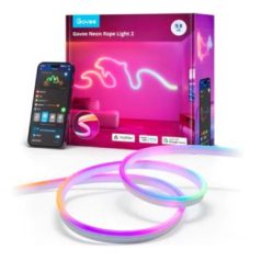   Govee 3 méter Neon előre telepített szalagfény Hang + Wifi + Bluetooth vezérlésel  (Matter, Homekit, Google, Alexa, Smarthings)