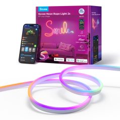   Govee Neon szalagfény 2 szilikon védőburkolattal  (4 m) Fehér Hang + Wifi + Bluetooth vezérlésel 