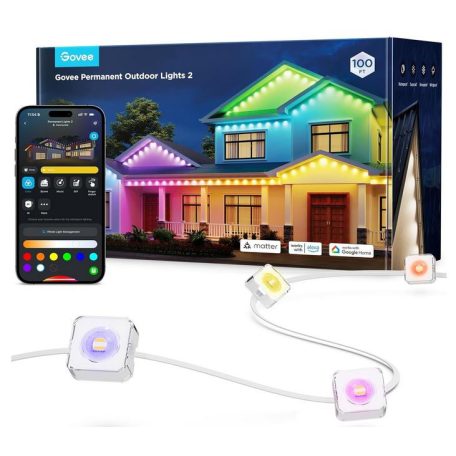 Govee állandó kültéri világítófüzér (30M) Fehér  Wifi + Bluetooth vezérléssel