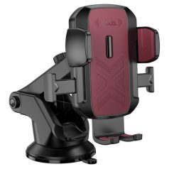   HOCO H65 Gamble egygombos autós tartó középkonzolra piros-fekete