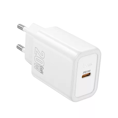 HOCO N60 Gentle egy portos USB-C PD20W töltő(EU) fehér