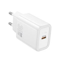 HOCO N62 Gentle egy portos  30W USB-C töltő - fehér