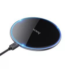   HOCO induktív töltő háttérvilágítással 2A 15W USB-C CW61 fekete