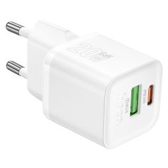HOCO N65 Ingenious PD20W+QC3.0 USB-C, USB-A töltő (EU)