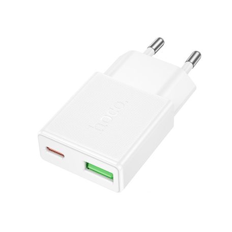 HOCO N73 Speed PD20W+QC3.0 USB-C, USB-A  ultravékony töltő (EU)
