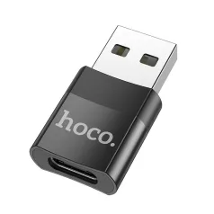 HOCO UA17 adapter OTG USB-A (apa) USB-C (anya) fekete