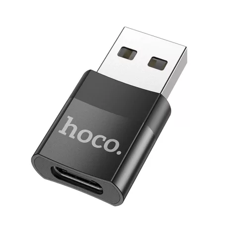 HOCO UA17 adapter OTG USB-A (apa) USB-C (anya) fekete