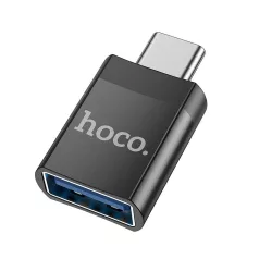 HOCO UA17 adapter OTG USB-C (apa) USB-A (anya) fekete