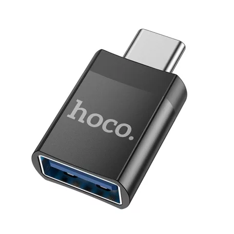 HOCO UA17 adapter OTG USB-C (apa) USB-A (anya) fekete