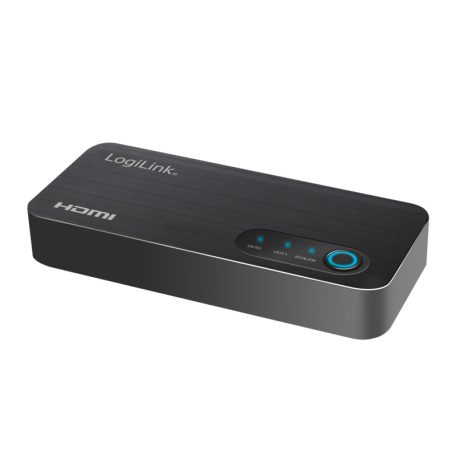 Loiglink HDMI-elosztó, 1x2-port, 4K/60 Hz, HDCP, HDR, CEC, leskálázó