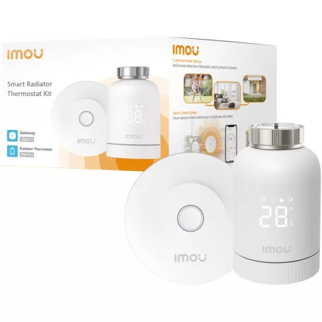 Imou Okos Radiátor Termosztát TRV1 szett Bázis Állomással KIT-TRV1-EU-2