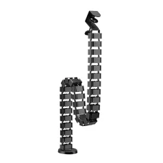   Logilink Flexibilis kábelcsatorna, Clamp-On változat, 1347x129 mm, fekete