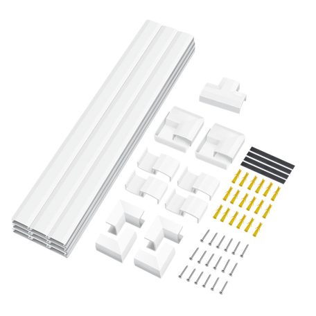 Logilink Kábelcsatorna készlet, falra szerelhető, 67db, fehér