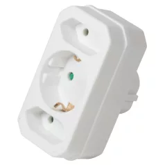 LogiLink Aljzatadapter, 2x CEE 7/16 + 1x CEE 7/3