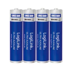 Logilink Ultra Power AAA alkáli elemek, Micro, 1,5V, 4 db