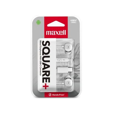 Maxell USB-C SQUARE fülhallgató fehér