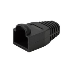   Logilink RJ45 feszültségmentesítő védőburkolat, 6.5 mm, fekete, 50 db