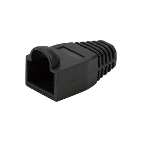 Logilink RJ45 feszültségmentesítő védőburkolat, 6.5 mm, fekete, 50 db