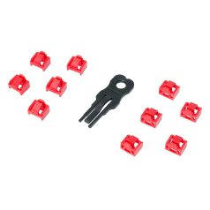   Logilink RJ45 portzár, blokkoló és porvédő, 10 zárat és 1 kulcsot tartalmazó készlet