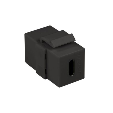Logilink USB 3.1 Gen2 Type-C keystone csatlakozó, C/F-USB-C/F, fekete