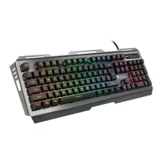   Genesis Rhod 420 Gamer billentyűzet US kiosztással, színes háttérvilágítással, fekete
