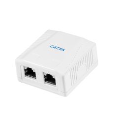   Logilink Cat.6A Felületre szerelt doboz 2 x RJ45, árnyékolt