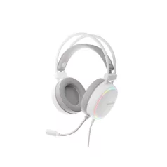   Genesis Neon 613 G2 Gamer Fejhallgató mikrofonnal, RGB megvilágítással USB - fehér