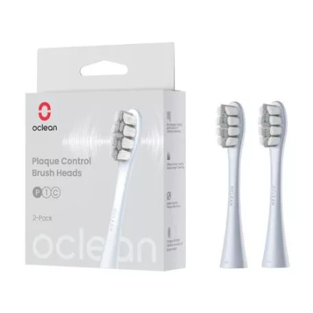 Oclean fogkefe fej Plaque Control Ezüst színű 2db P1C9 PROMO