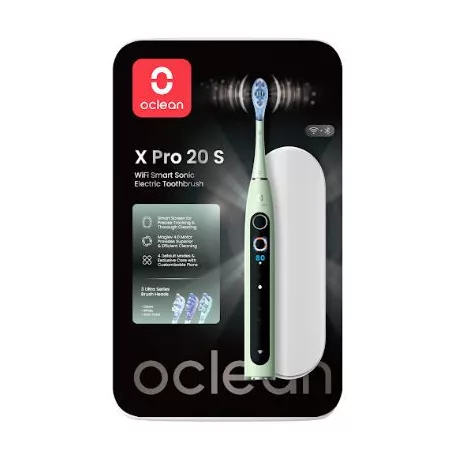 Oclean X Pro 20 S Green elektromos fogkefe Szett okos kijelzővel