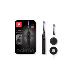   Oclean X Ultra 20 Black elektromos fogkefe AI okos kijelzővel