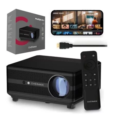 Overmax Multipic 6.1 LED Projektor Auto Keystone Auto Focus Android 2xHDMI 2XUSB