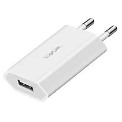   Logilink USB-A aljzat adapter, 5 W, 5 V/1 A, 1x USB-A, fehér