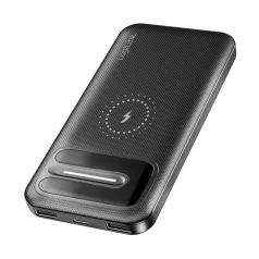   Logilink Power bank 10000 mAh, vezeték nélküli töltés + 2x USB-A, 1x USB-C