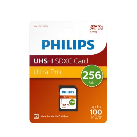 Philips Micro SDXC Memóriakártya 256GB Class 10 UHS-I U3 Adapter