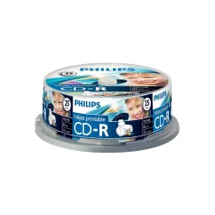 Philips CD-R 80IWx25 hengeres, nyomtatható