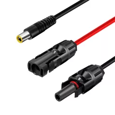   Logilink Napelemes adapter kábel, DC7909/M - 2x MC4/MF, CU, fekete/piros, 1,8 m