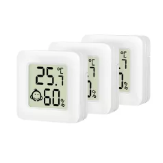  Logilink Lapos utazó termo-higrométer (3 db), komfortszintű emoji kijelzővel, fehér