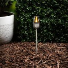   Solar kerti lámpa leszúrható sárga pislákoló, 6,2x38 cm, Grundig