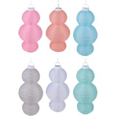   Solar lampion felakasztható 28x28x60cm 6 féle szín, Arti Casa