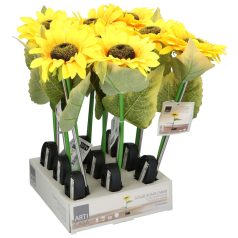 Solar lámpa napraforgó 18x18x70cm, Arti Casa