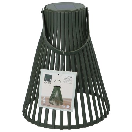 SOLAR kerti lámpa, zöld, akasztható fém, 24x20x20 cm, Arti Casa