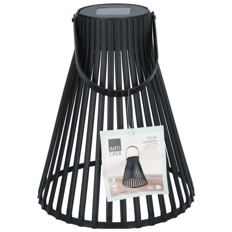 SOLAR Kerti lámpa fekete akasztható fém, 24x20x20 cm, Arti Casa