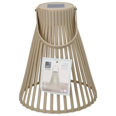 SOLAR Kerti lámpa bézs akasztható fém, 24x20x20 cm, Arti Casa