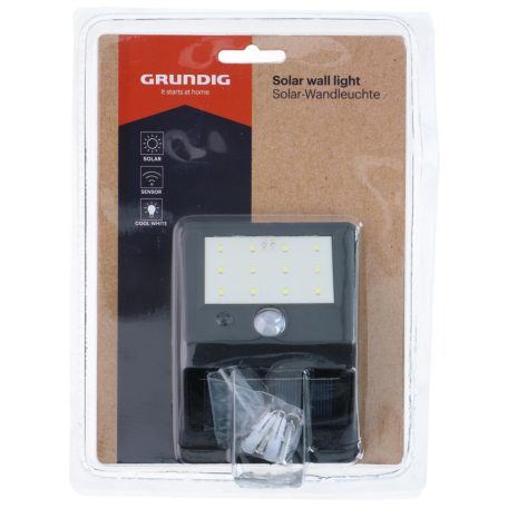 SOLAR Falilámpa 11,5x8,5x4cm alkonykapcsolós GRUNDIG