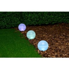   SOLAR gömb alakú leszúrható füzér 5db, átmérő 12 cm, színváltó, Grundig
