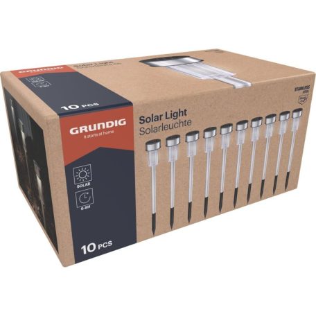 Solar lámpa leszúrható 10db 4,8x36cm Grundig