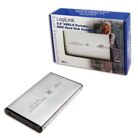 LogiLink 2.5"-os USB 2.0-ás hordozható SATA-s merevlemez ház, ...