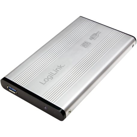 LogiLink Szuper gyors USB 3.0 alumínium HDD ház, 2,5" SATA HDD-hez, ezüst
