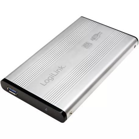 LogiLink Szuper gyors USB 3.0 alumínium HDD ház, 2,5" SATA HDD-hez, ezüst