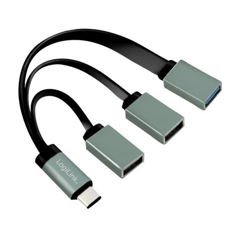LogiLink USB-C  hub, 2x USB 2.0 AF + 1x USB 3.0 AF